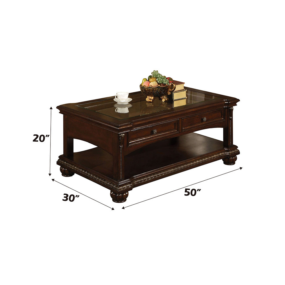 Anondale Cherry Finish Coffee Table