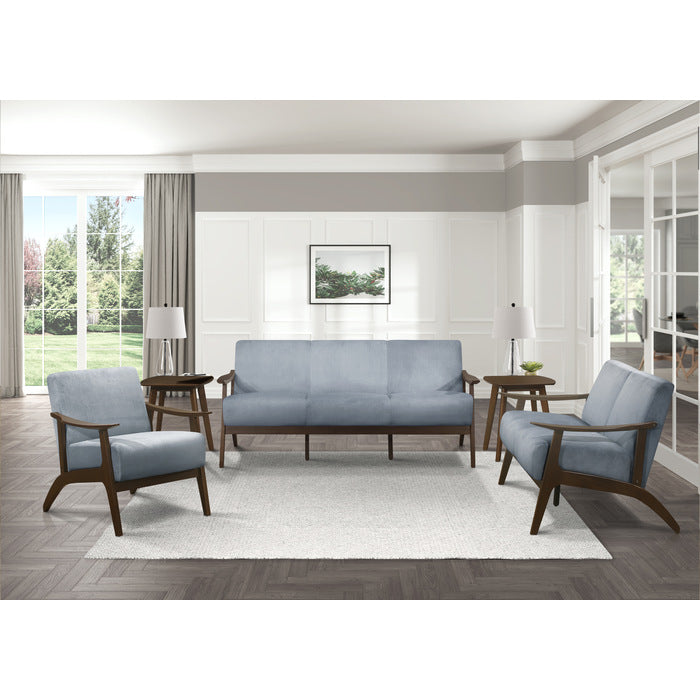 Carlson Blue-Gray Accent Chair