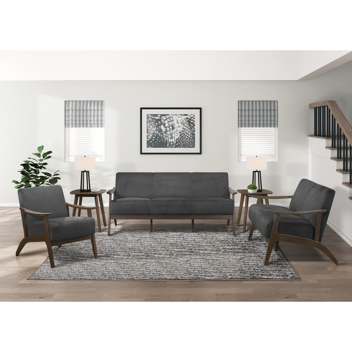 Carlson Dark Gray Love Seat