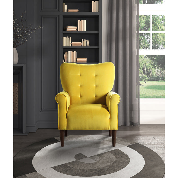 Kyrie Yellow Accent Chair