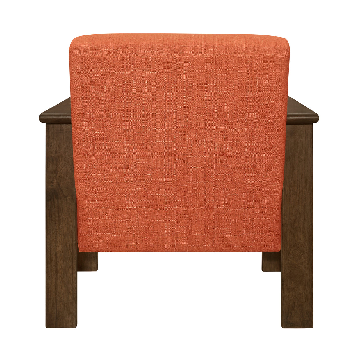 Helena Orange Accent Chair with Storage Arms