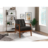 Alby Dark Brown Accent Chair