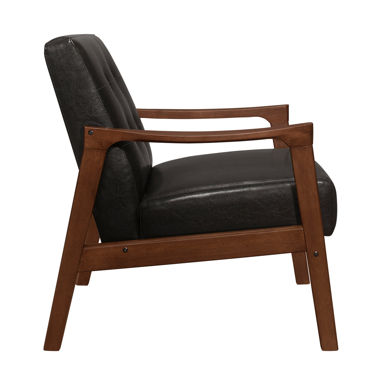 Alby Dark Brown Accent Chair