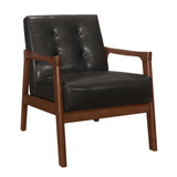 Alby Dark Brown Accent Chair