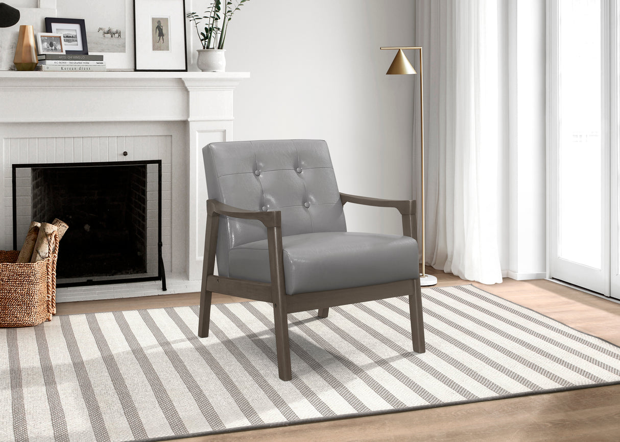 Alby Gray Accent Chair