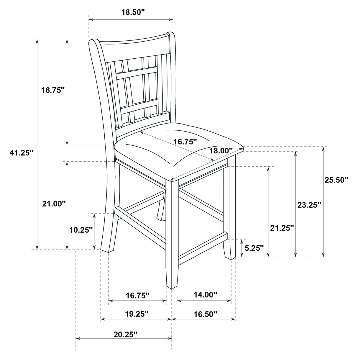 Lavon Lattice Back Counter Stools Tan And Espresso (Set Of 2)