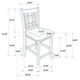 Lavon Lattice Back Counter Stools Tan And Espresso (Set Of 2)