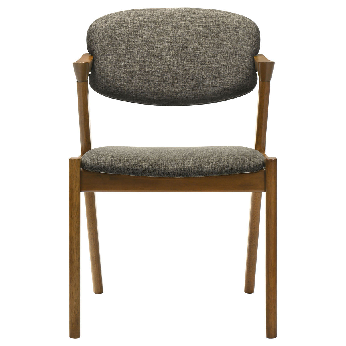 Malone Dining Side Chairs Grey And Dark Walnut (Set Of 2)