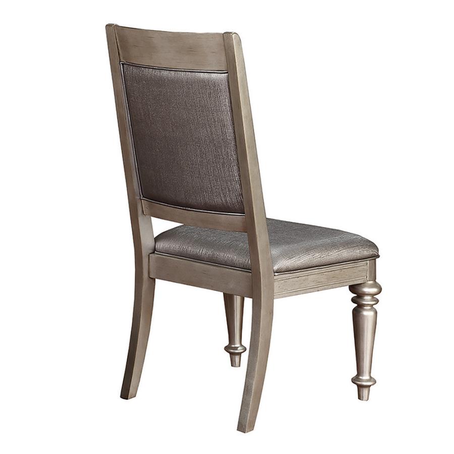 Danette Open Back Side Chairs Metallic (Set Of 2)