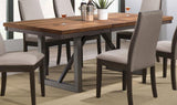 Spring Creek Natural Walnut 77-Inch Extension Dining Table