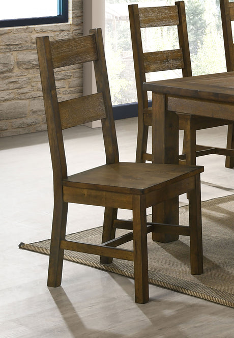 Coleman Dining Side Chairs Rustic Golden Brown (Set Of 2)