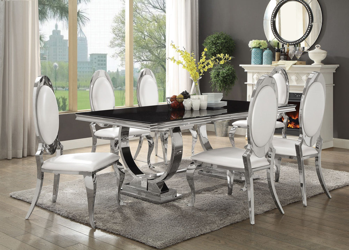 Antoine Chrome Dining Room Set