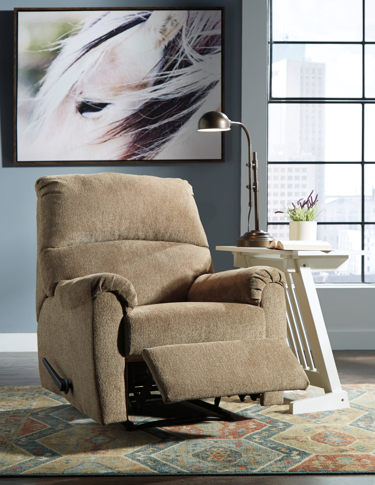 Nerviano Mocha Recliner