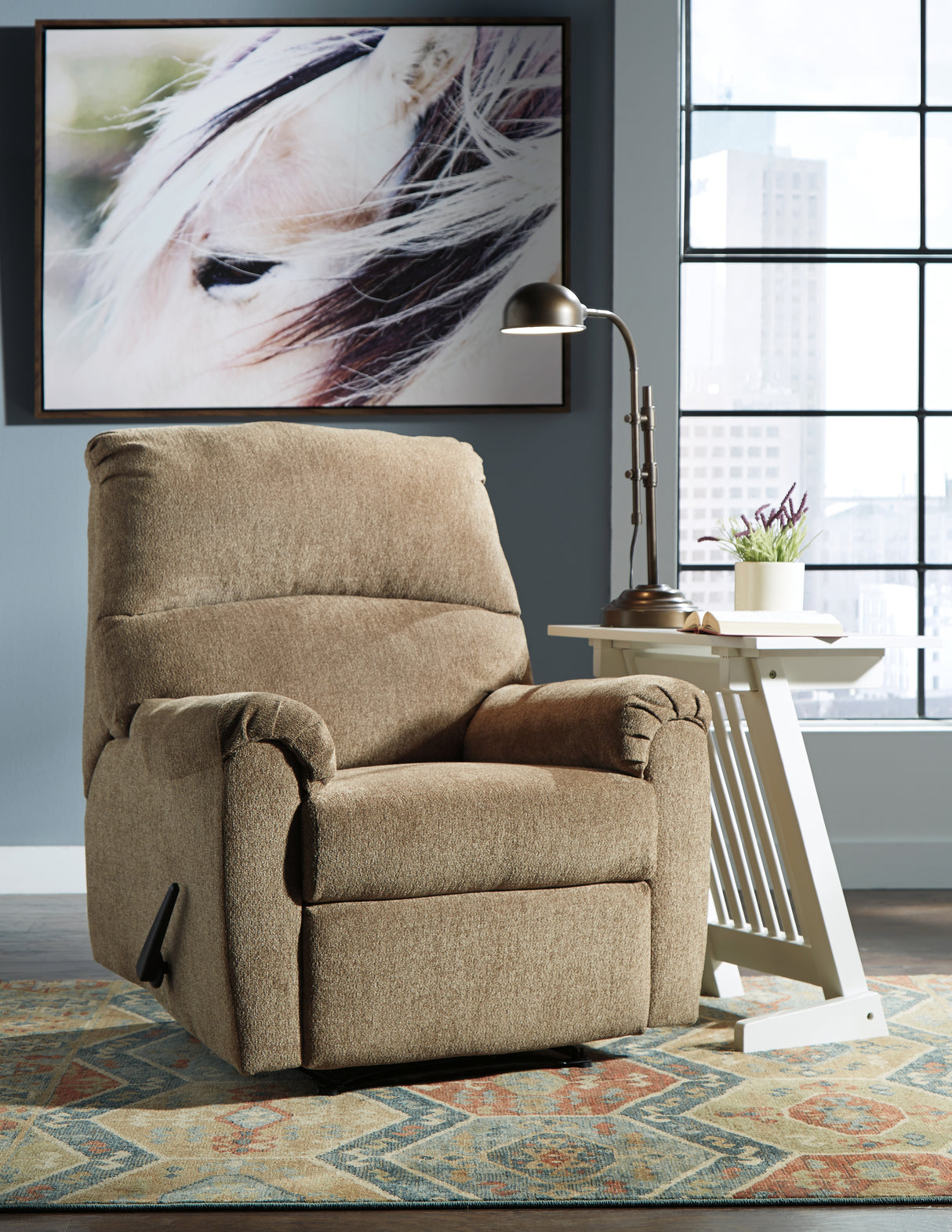 Nerviano Mocha Recliner