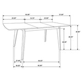 Alfredo Rectangular Dining Table Natural Walnut