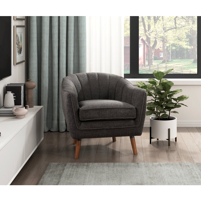 Cutler Charcoal-Hued Accent Chair