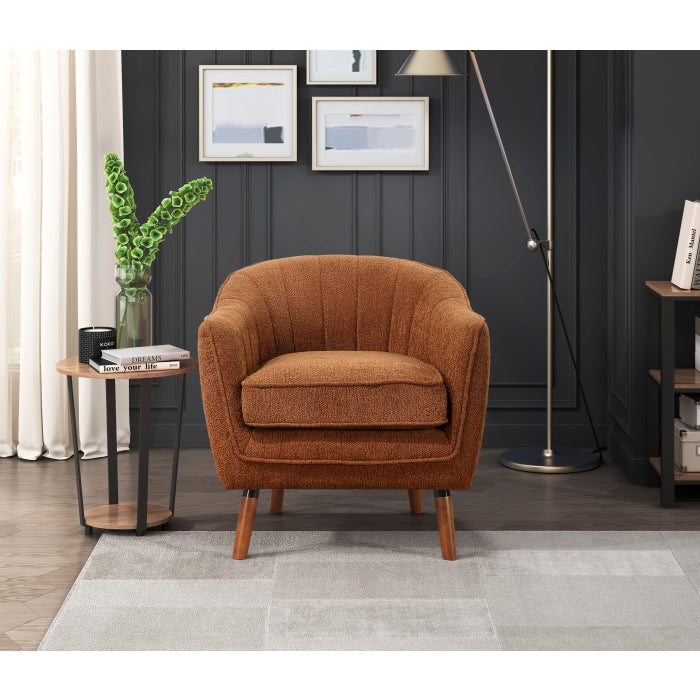 Cutler Rust-Hued Accent Chair