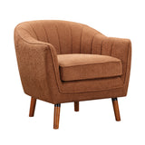 Cutler Rust-Hued Accent Chair