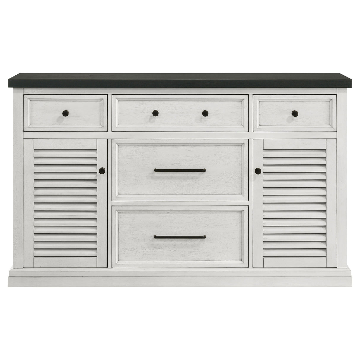 Aventine 5-drawer Sideboard Buffet Cabinet Vintage White