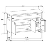 Biltmore Walnut 52-Inch Dining Cabinet Sideboard Buffet