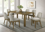 Castlewood Brown Oak 7-Piece 71-Inch Rectangular Dining Set