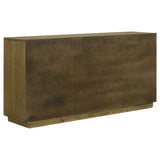 Castlewood Brown Oak 71-Inch Dining Sideboard Buffet Server