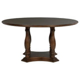 Landon Rich Brown 5-Piece 60-Inch Round Dining Table Set