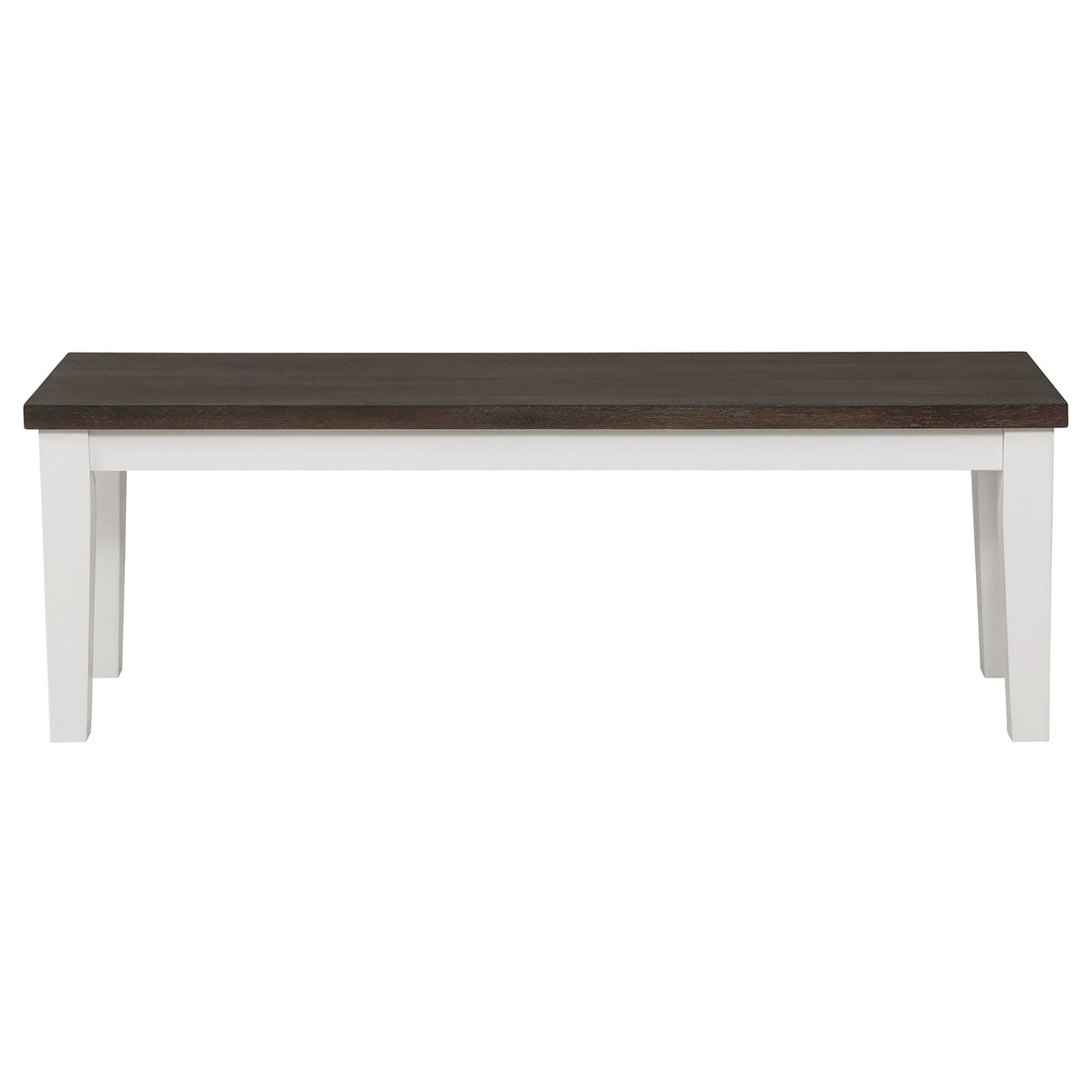 Kingman Rectangular Bench Espresso And White