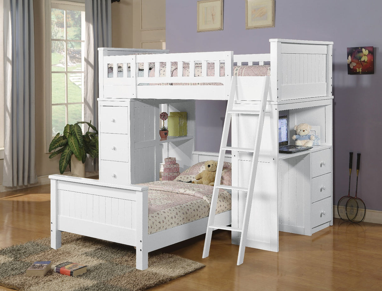 Willoughby White Finish Loft Bed