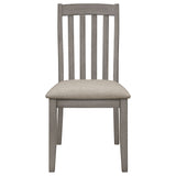 Nogales Slat Back Side Chairs Coastal Grey (Set Of 2)