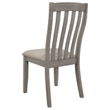 Nogales Slat Back Side Chairs Coastal Grey (Set Of 2)