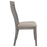 Nogales Slat Back Side Chairs Coastal Grey (Set Of 2)