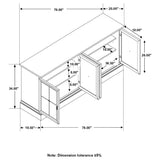 Brockway Cove 4-Door Server Barley Brown