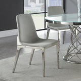 Irene Light Grey Upholstered Dining Side Chair (Set Of 4)