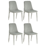 Irene Light Grey Upholstered Dining Side Chair (Set Of 4)