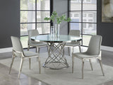 Irene Light Grey Upholstered Dining Side Chair (Set Of 4)