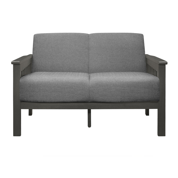 Lewiston Gray Love Seat