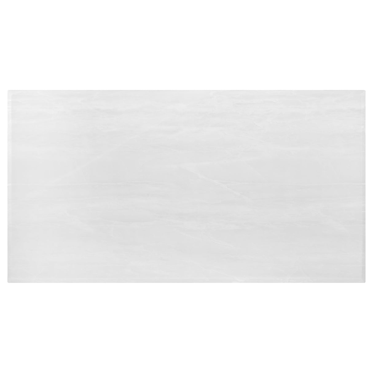 Kerwin White Marble Rectangular 71-Inch Stone Top Dining Table