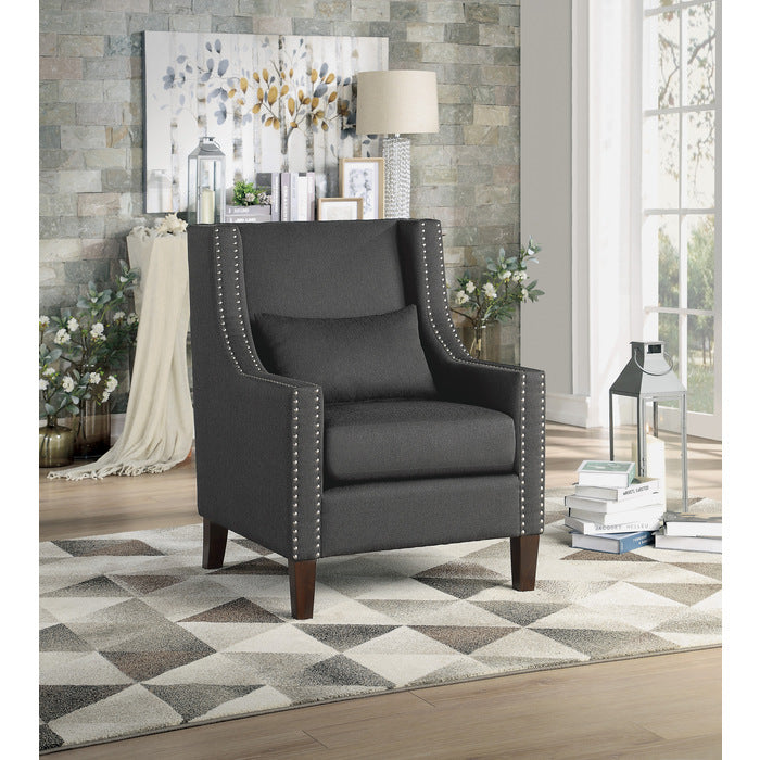 Keller Dark Gray Accent Chair