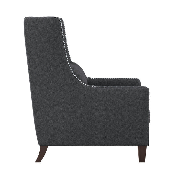 Keller Dark Gray Accent Chair