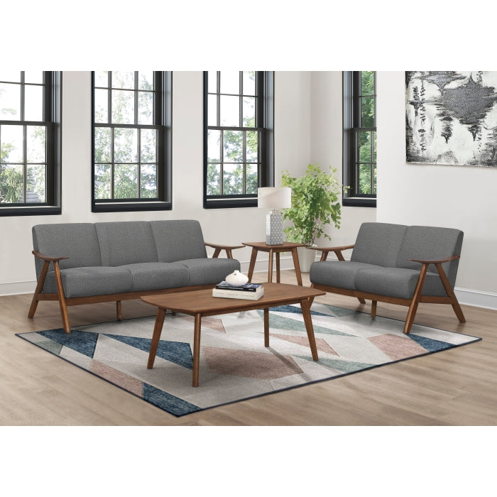 Damala Gray Love Seat