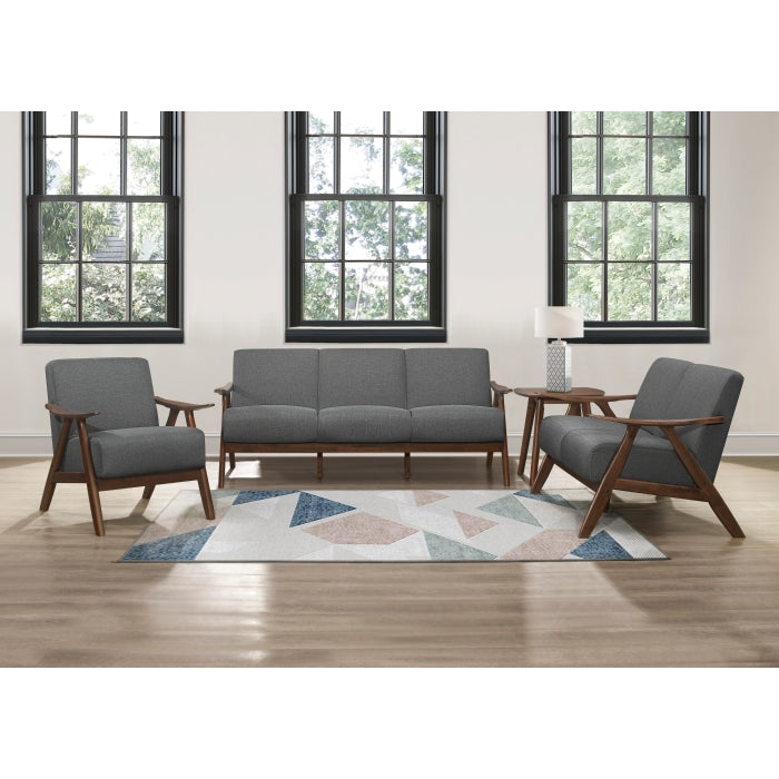 Damala Gray Love Seat