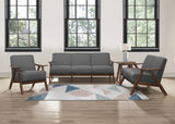 Damala Gray Love Seat