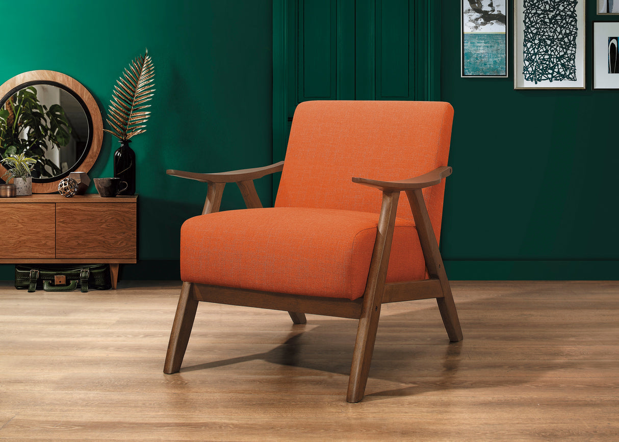 Damala Orange Accent Chair