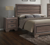 Acme Lyndon Panel Bedroom Set in Weathered Gray Grain