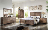 Acme Andria Platform Bedroom Set in Reclaimed Oak