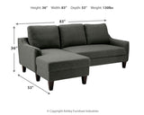 Jarreau Sofa Chaise Sleeper and 2 Chairs