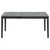 Stevie Black 5-Piece Rectangular Dining Table Set Grey And