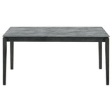 Stevie Black 5-Piece Rectangular Dining Table Set Grey And