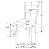 Jakob Black 7-Piece Rectangular Extension Leaf Dining Set